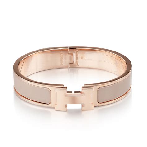 hermes rose gold leather bracelet|authentic Hermes bracelets.